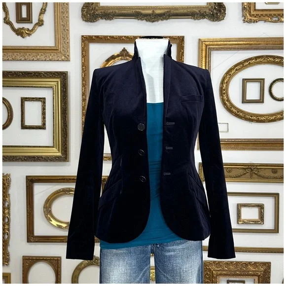 Ralph Lauren Black Label Velvet Equestrian Style Jacket - Picture 9 of 14